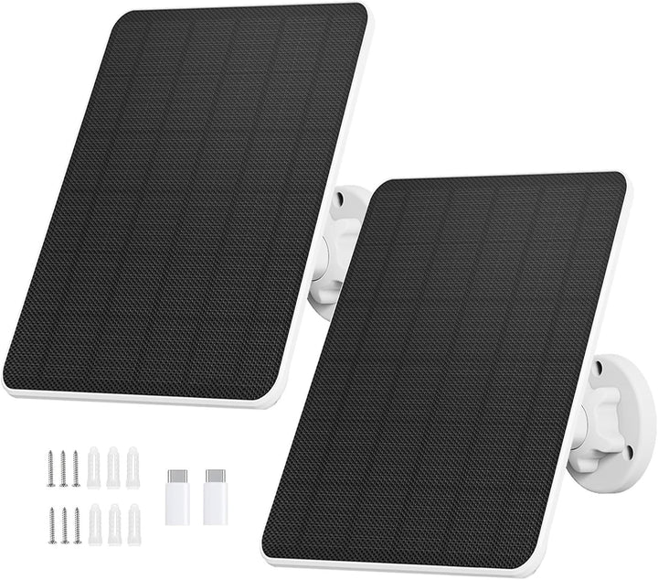 Solarpanel für Überwachungskamera,6W Solarmodul für Sicherheitskamera,Kamera Outdoor,Türklingel und