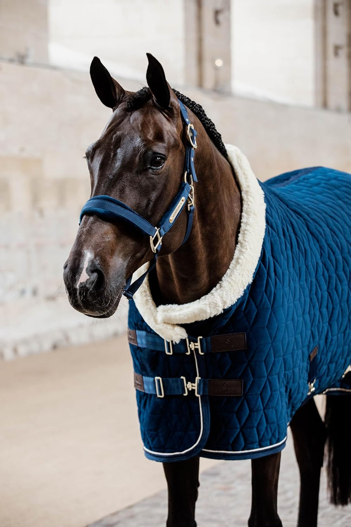 Kentucky Horsewear Show Rug Velvet Turnierdecke, Grösse:125, Farbe:Marine 125 navy, 125 navy