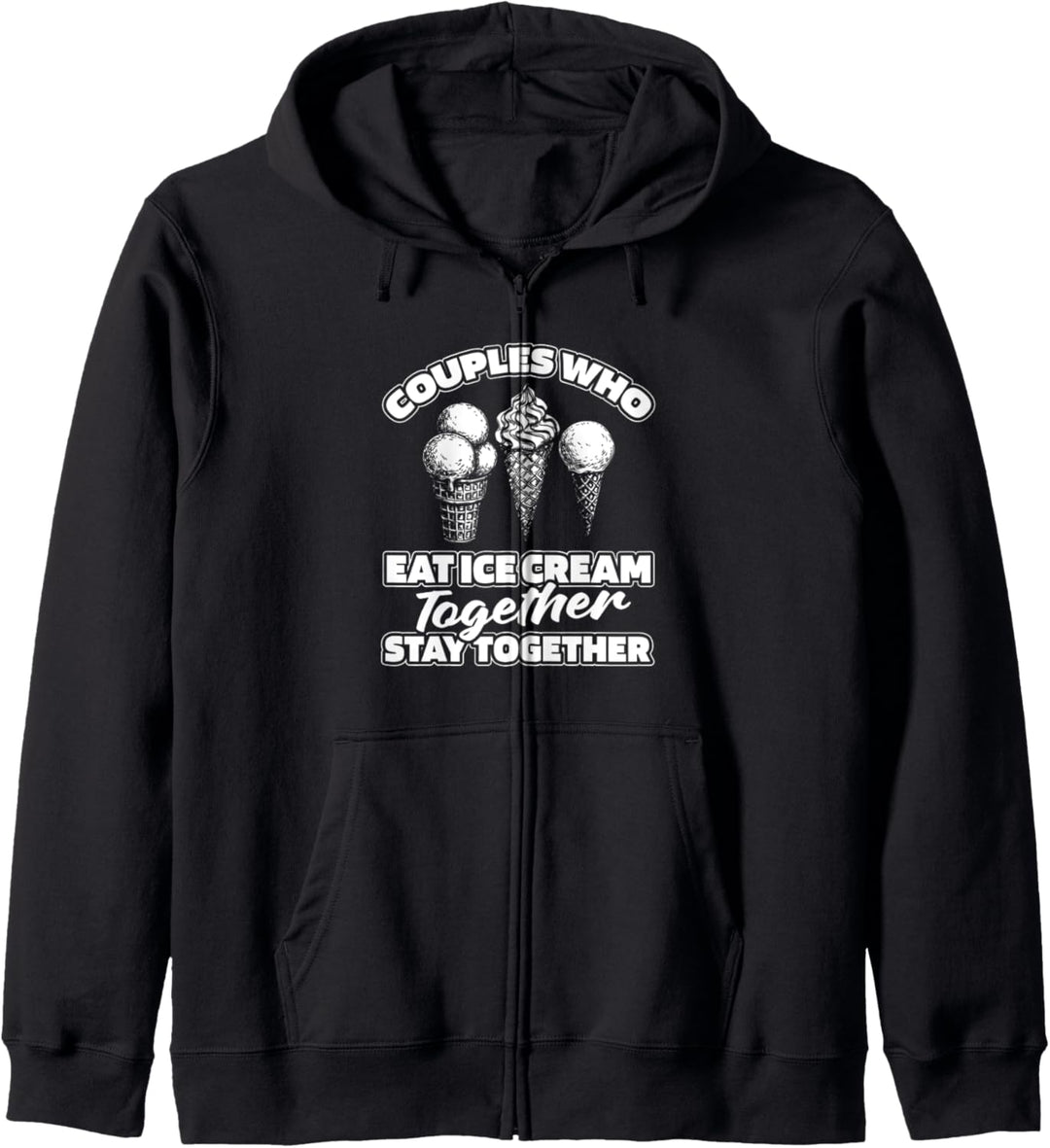 Eiscreme Paar Eisbecher - Softeis Wassereis Eis Eiscreme Kapuzenjacke