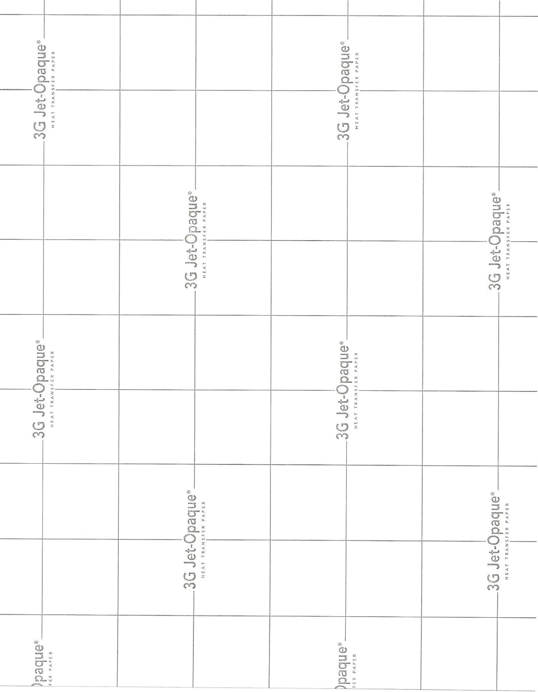 Transferpapier zum Aufbügeln, 3G, blickdicht, 21,6 x 27,9 cm, 25 Blatt