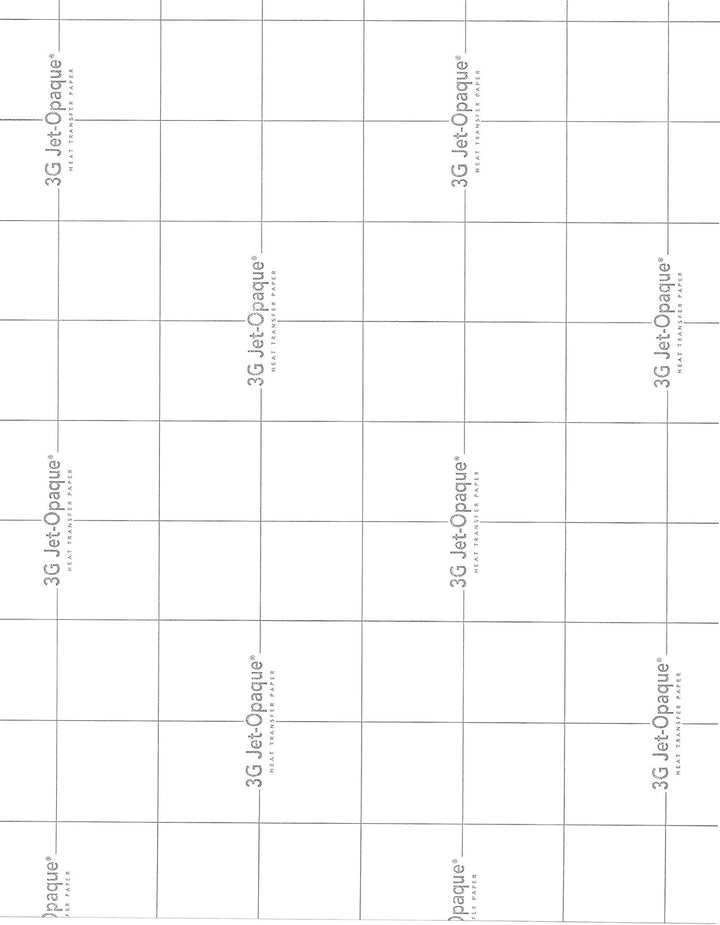 Transferpapier zum Aufbügeln, 3G, blickdicht, 21,6 x 27,9 cm, 25 Blatt