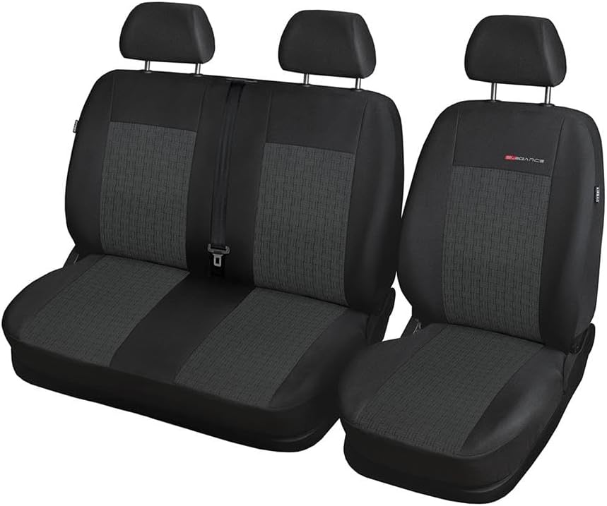 Mossa - Massgeschneiderte Sitzbezüge Auto kompatibel mit Ford Transit Custom Van (2012- ) - nur vord