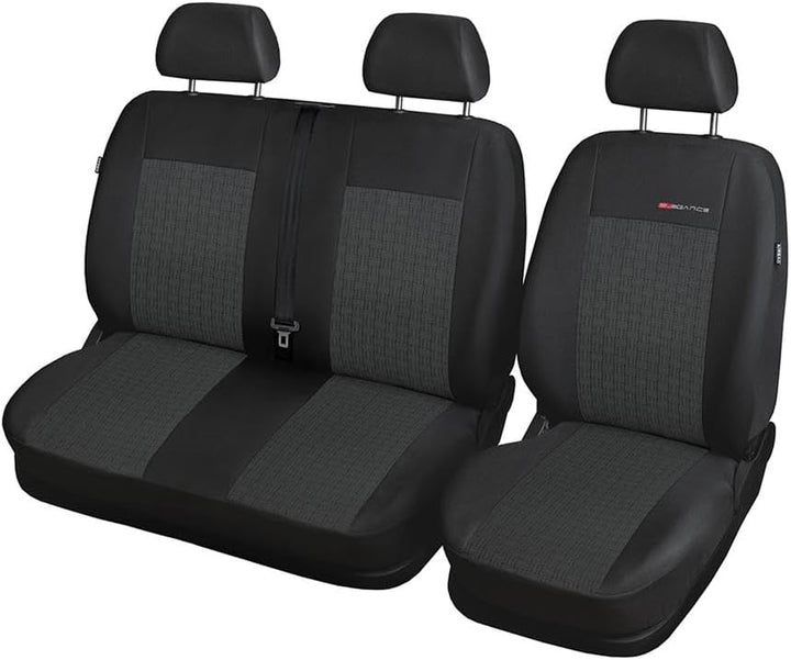 Mossa - Massgeschneiderte Sitzbezüge Auto kompatibel mit Ford Transit Custom Van (2012- ) - nur vord