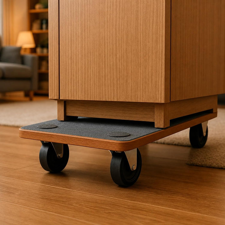 Transportroller 29x58 cm Möbelroller | Tragkraft 250 kg Rollbrett | Robuste Transporthilfe mit leich