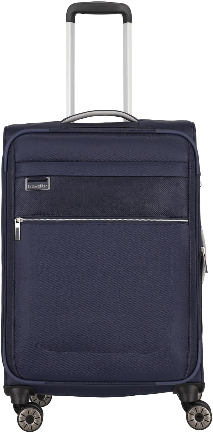 Travelite Kofferset 3 teilig Weichschale 4 Rollen, Grössen S-M-L, nachhaltig, MIIGO, Reisegepäck Set