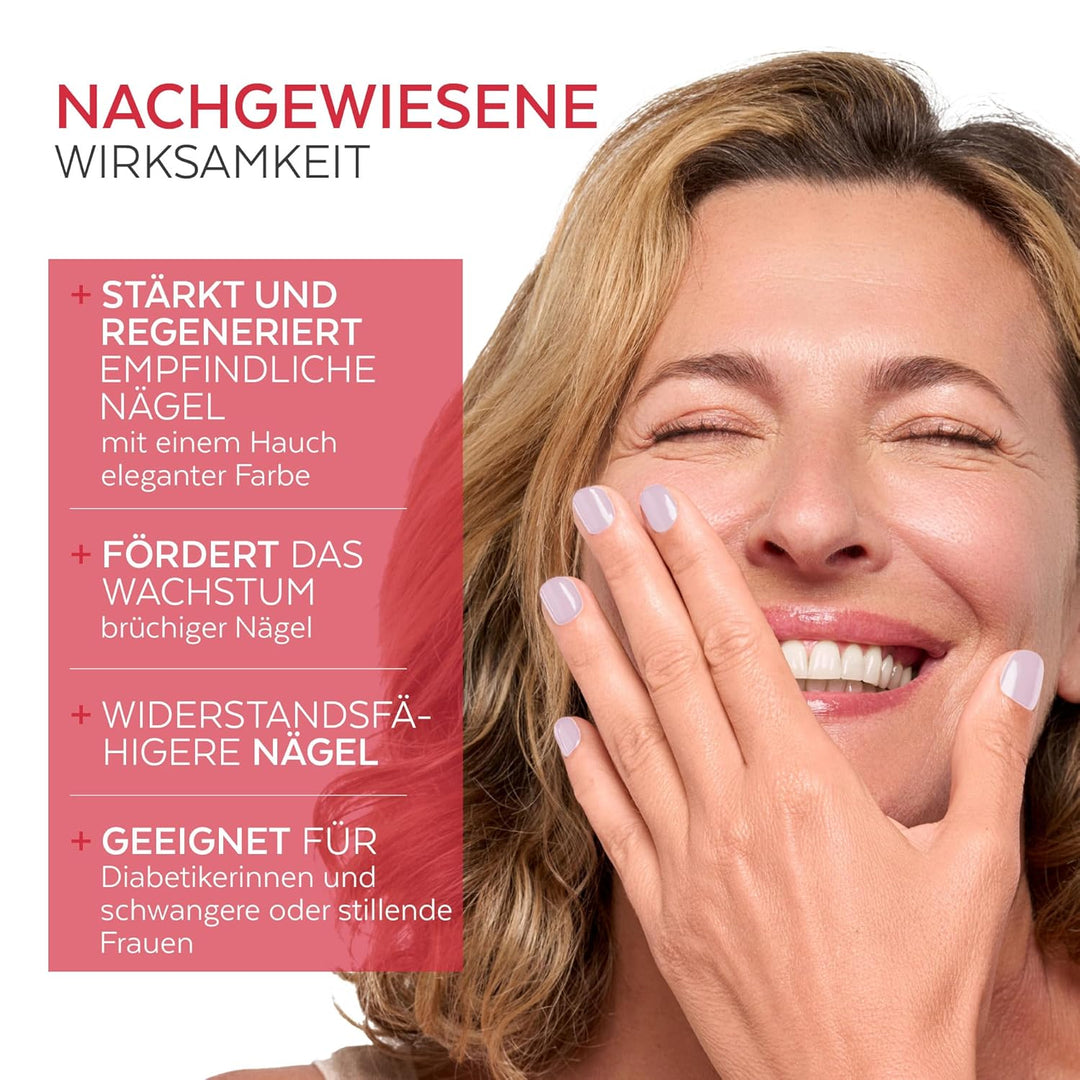Nagelhärter Lack mit Biotin, Silizium und Keratin - Stärkt und repariert beschädigte, geschwächte, b