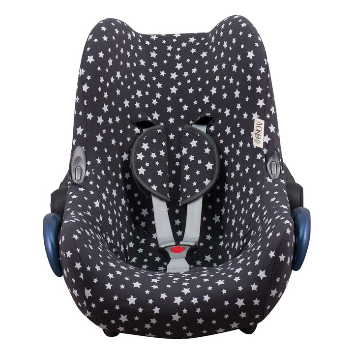 JYOKO Kids Bezug kompatibel mit Maxi Cosi Cabriofix, City Streety (Winter Sky) Mr Mustache, Mr Musta