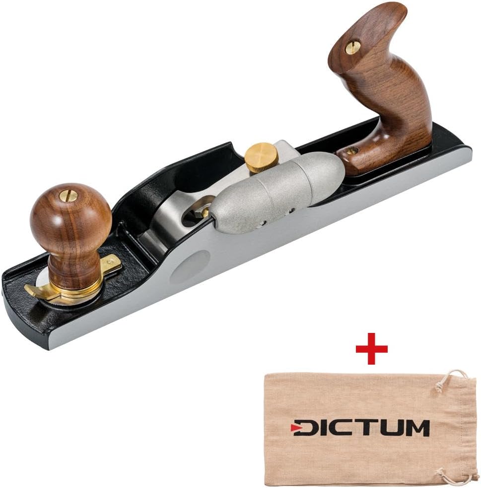 DICTUM® Langer Flachwinkel-Schlichthobel Nr. 62, Hot Dog links, SK4-Eisen