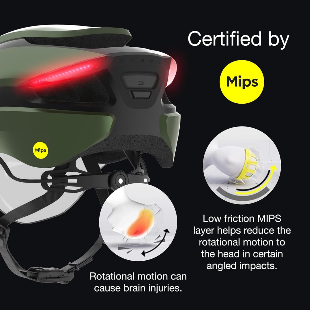 Lumos Ultra E-Bike Smart-Helm | NTA 8776 Zertifiziert | LED-Front- & Rücklichter | Einziehbares Visi