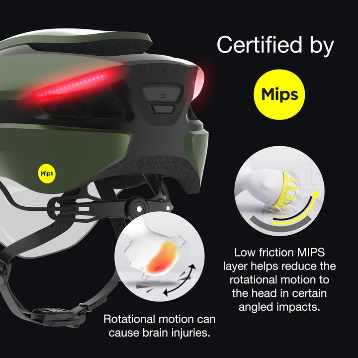 Lumos Ultra E-Bike Smart-Helm | NTA 8776 Zertifiziert | LED-Front- & Rücklichter | Einziehbares Visi