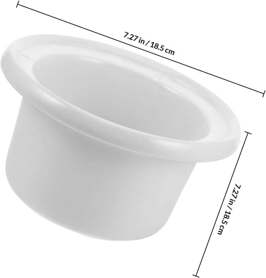 Ciieeo Keramik Innentopf für Slow Cooker und Reiskocher Weisser Slow Cooker Innen Schongarer mit Gle