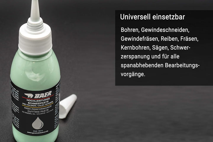 BAER Schneideisen Set M3 - M12 inklusive Bohrpaste | Gewindeschneider Set | Aussengewindeschneider |