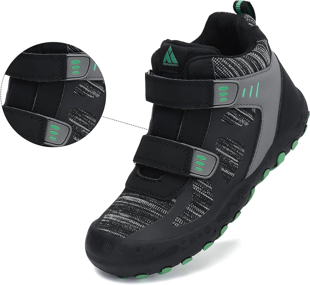 Mishansha Kinder Wanderschuhe rutschfest Leicht Trekking Wanderstiefel für Jungen Mädchen Gr.24-38 T