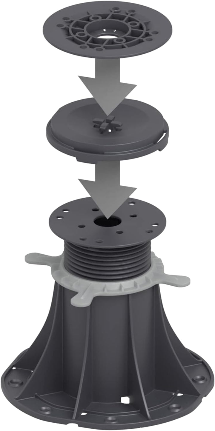 25 Stück Trevendo Selbstnivellierender Kopf passend für Trevendo Universal Stelzlager (0% - 7% Gefäl