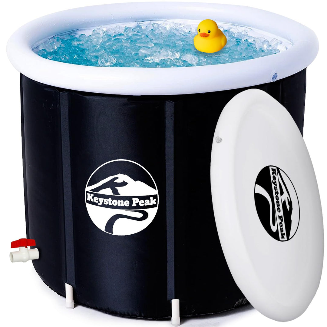 Keystone Peak Ice Bath - 85 cm Ø * 72 cm - Booste Dein Immunsytsem & verbessere die Regeneration + K