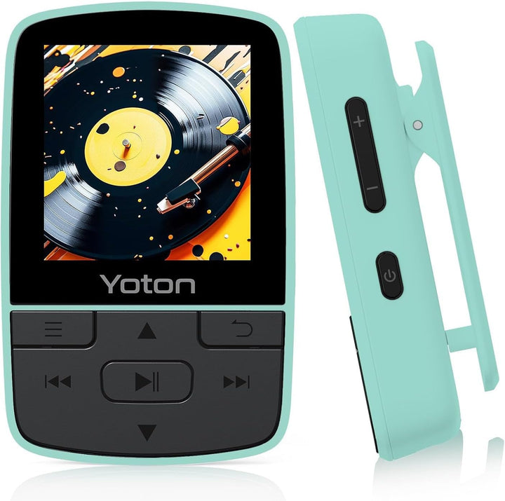 YOTON MP3-Player, 64 GB Musikplayer mit Sport-Clip, Bluetooth 5.2, Hi-Fi-Sound, FM-Radio, Sprachaufn