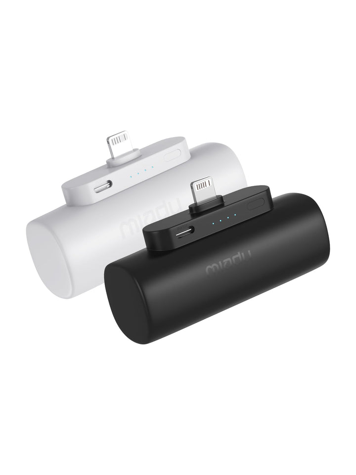 Miady Mini Power Bank für iPhone, 5000mAh Schnellladung ultraschlanker tragbarer externer Akku, Klei