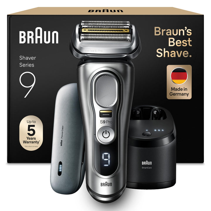 Braun Series 9 Pro Premium Rasierer Herren mit 4+1 Scherkopf, Elektrorasierer &amp; ProLift Trimmer, Pow