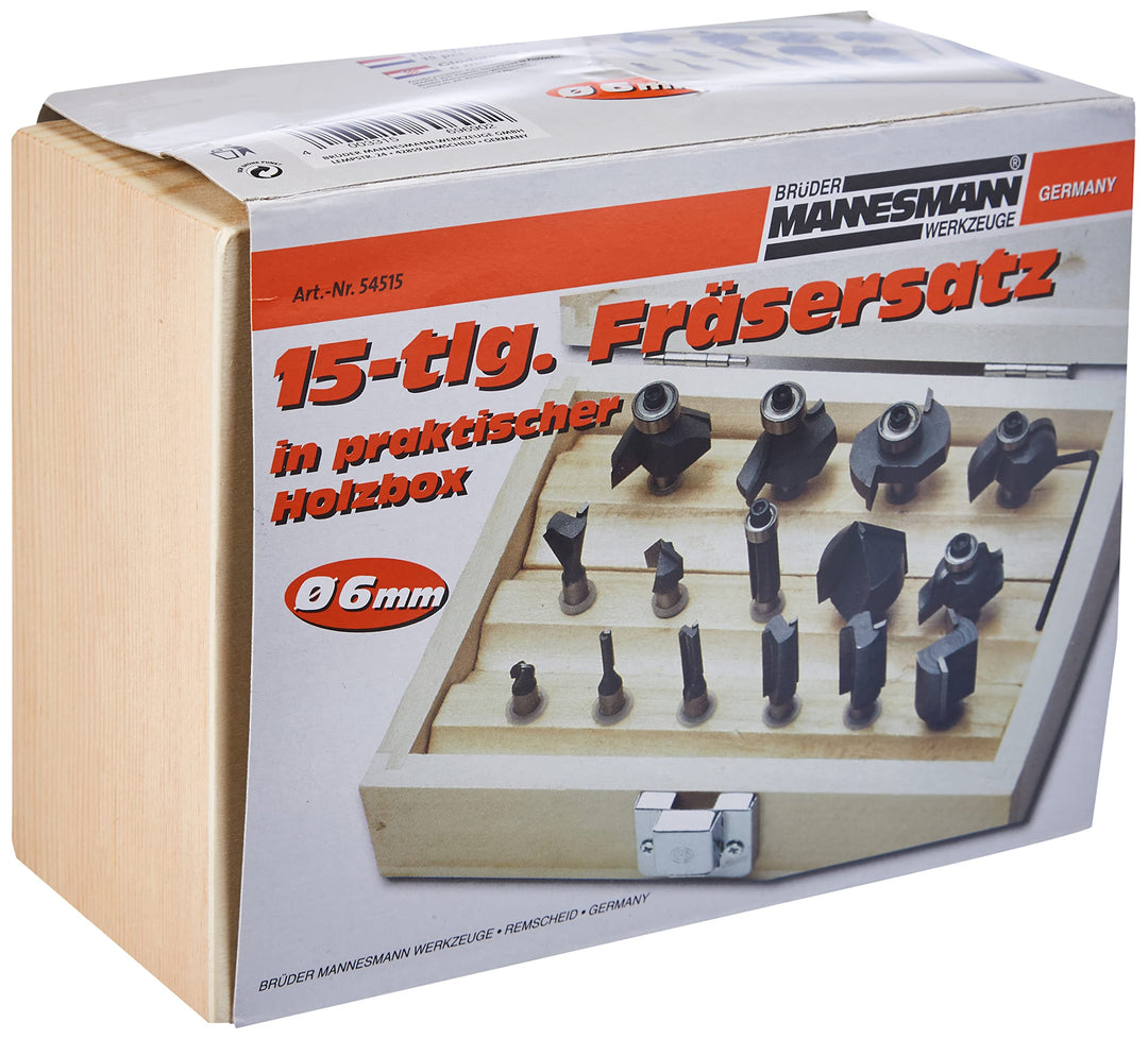 Brueder Mannesmann Werkzeuge M54515 Fräsersatz