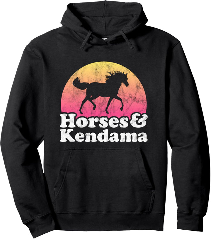Pferd und Kendama Damen oder Mädchen Pferde Pullover Hoodie