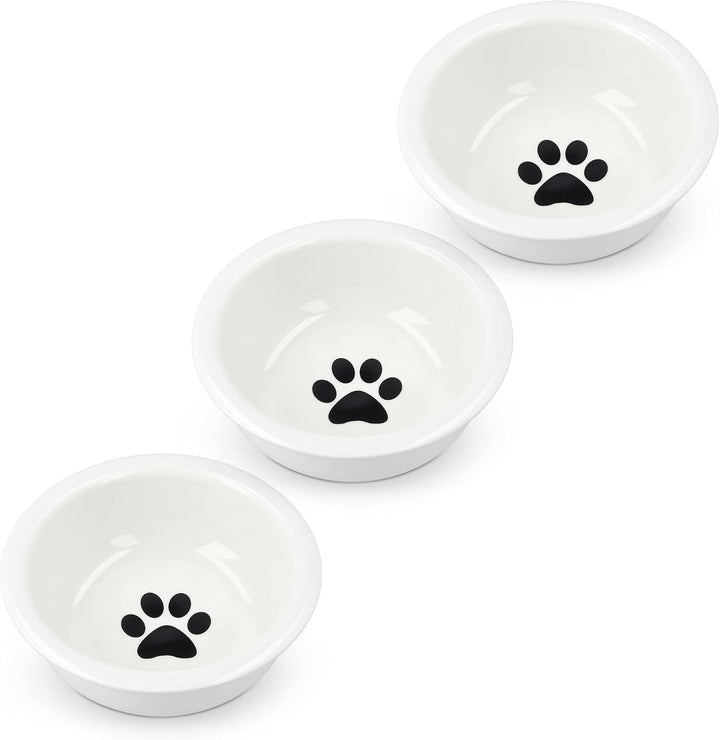 Navaris 3X Fressnapf aus Keramik Futterstation Set - Katzennapf Hundenapf 3 Stück - Futternapf Katze