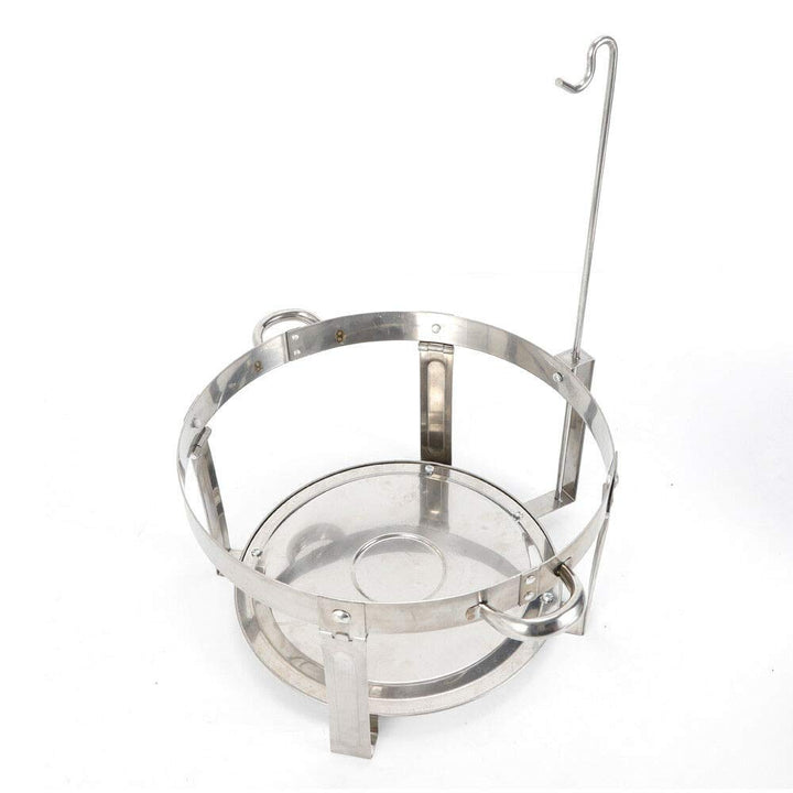 7.5L Runder Chafing Dish Standfuss Durchmesser 360 mm Edelstahl Speisenwärmer Suppen Chafing Dish