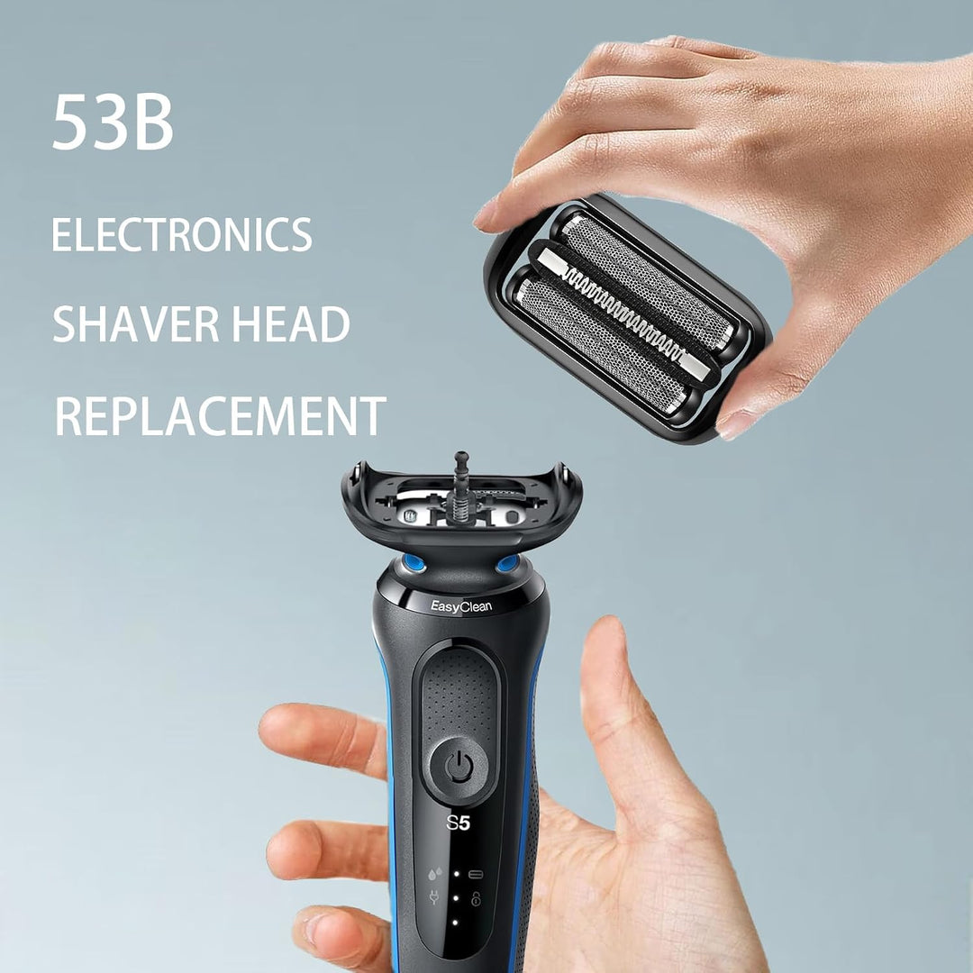Elektrischer Rasierkopf für Braun S5/6 Scherkopf,53B Kompatibel Mit Braun Series 5 Scherkopf,Series