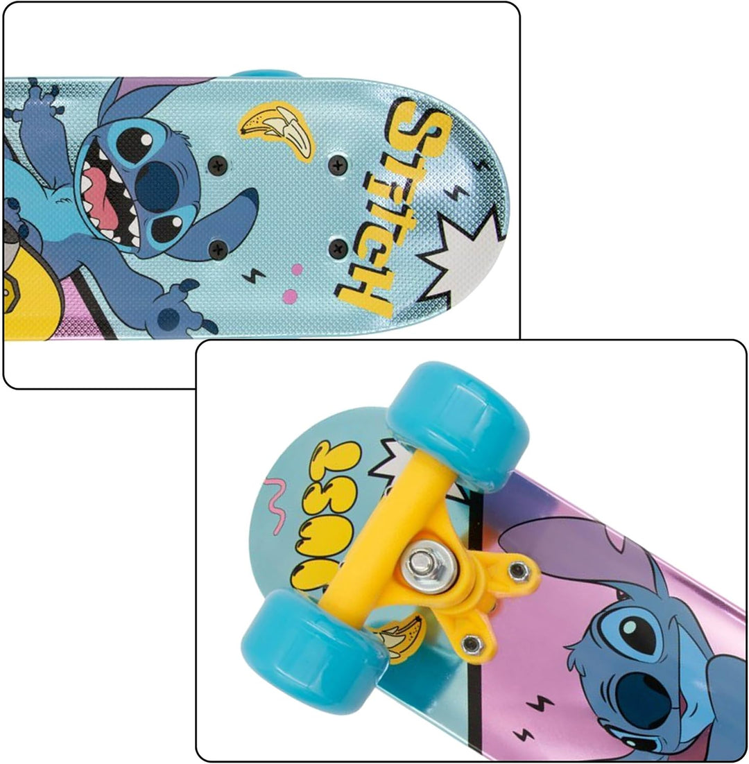 Paw Patrol Chase Holz Skateboard für Jungen 61cm, rutschfestes Brett 20-50kg Stitch, Stitch