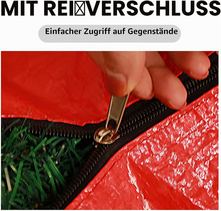 Funshot 3 Stück Weihnachtsbaum Aufbewahrungsbeutel mit 2 Weihnachtsdekoration Taschen grosse grüne W