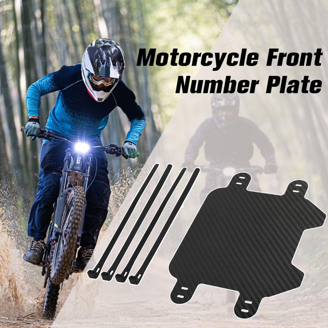 JFG RACING Kennzeichenhalter Sur Ron,Motorrad Nummernschild Kennzeichenrahmen Carbon Frontnummernsch