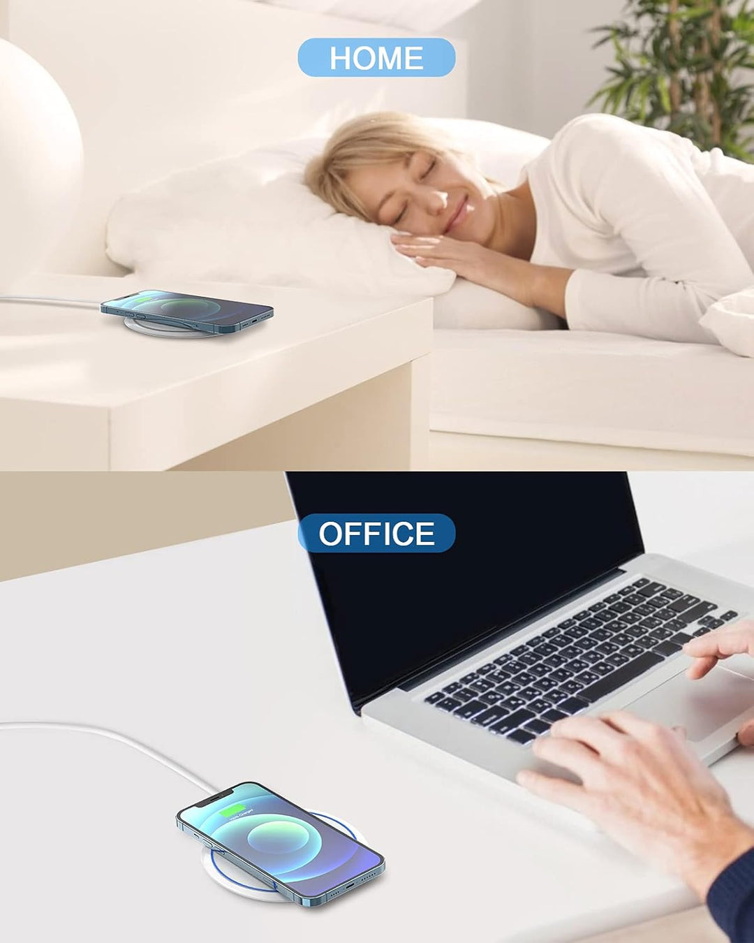 NANAMI Wireless Charger mit 20W USB C PD Adapter, 10W Schnelles Drahtloses Ladegerät für Samsung Gal
