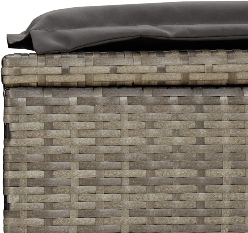 vidaXL Sonnenliege 2 STK., Gartenliege Verstellbare Sitzfläche, Liegestuhl Liege mit Tisch, Relaxlie