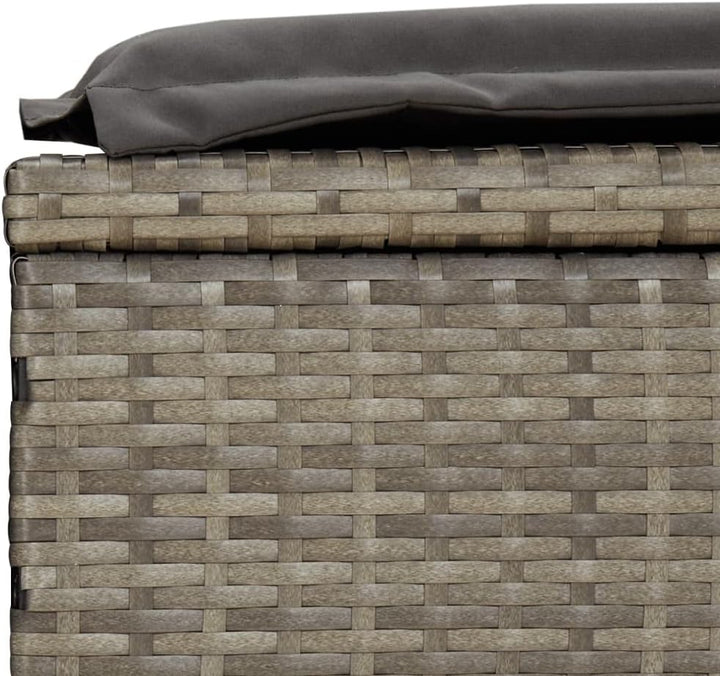 vidaXL Sonnenliege 2 STK., Gartenliege Verstellbare Sitzfläche, Liegestuhl Liege mit Tisch, Relaxlie