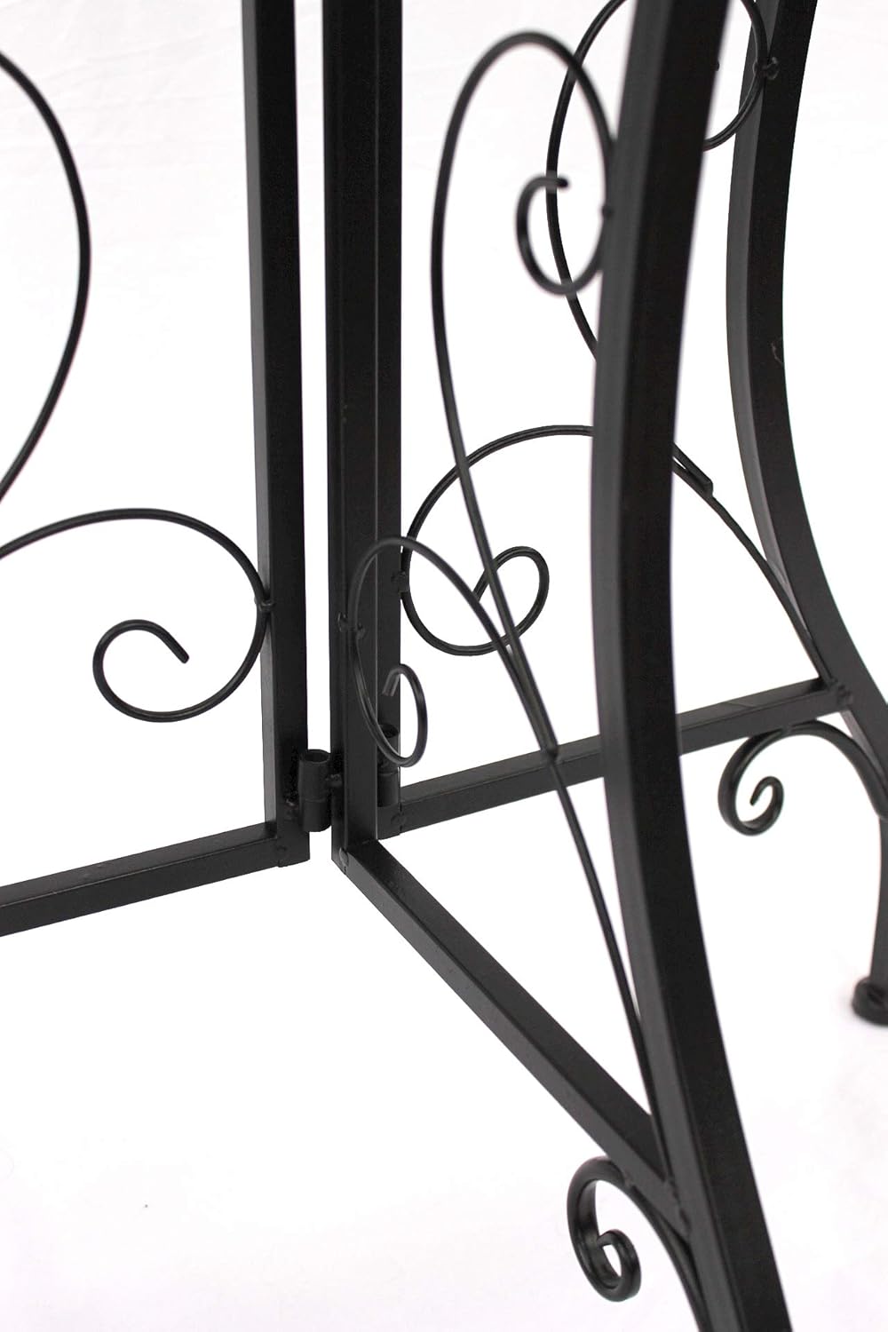 DanDiBo Tisch Halbrund Konsolentisch Wandtisch 120041 Beistelltisch Metall Mosaik 70 cm