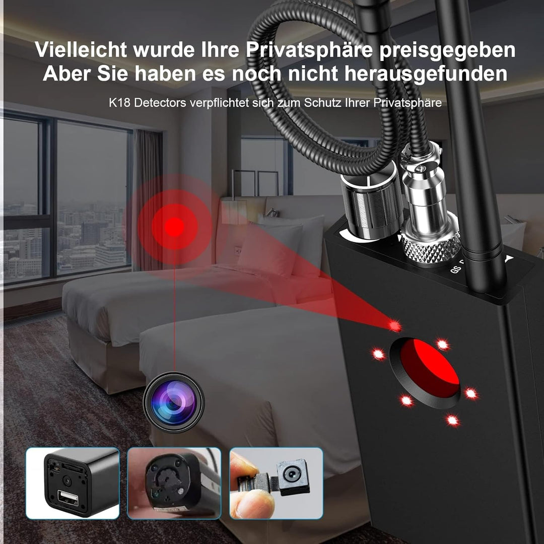 Menborn Wanzen Detektor, Hidden Camera Detector, GPS Spy Finder, Versteckte Kamera Detektor für GSM