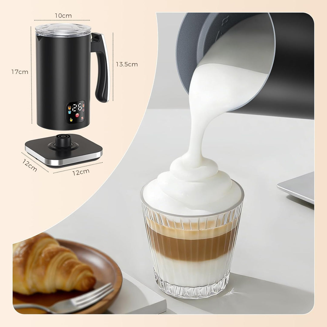 Elektrischer Milchaufschäumer 6-in-1, Milchschäumer, Milk frother 420ml, Milchaufschäumer, Milk foa