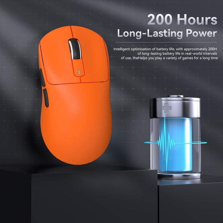 ATTACK SHARK X3 49g Ultralight Mouse, PixArt PAW3395 Gaming Sensor, BT/2.4G Wireless/Wired Gaming Mo