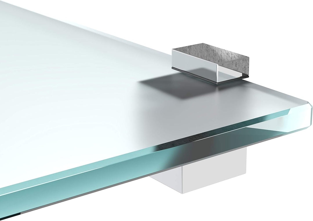bijon Glasregal Glasablage Wandregal Glas Bad-Regal Glas Badezimmer Regal Badablage Ablageregal - 8m