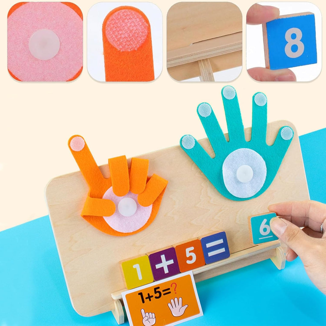 Holz Mathe Spielzeug Zählen Lernen für Kinder, Pädagogische Rechenspiel 3 4 5 6 Jahre, Montessori Ma