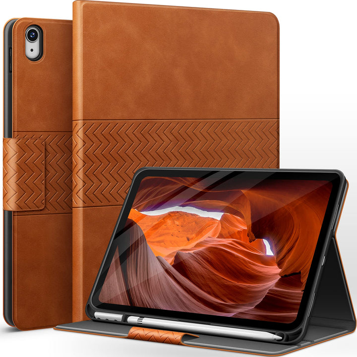AUAUA Hülle für iPad 10. Generation 2022, 10,9 Zoll Hülle mit Apple Stifthalter, Auto Schlaf/Aufwach