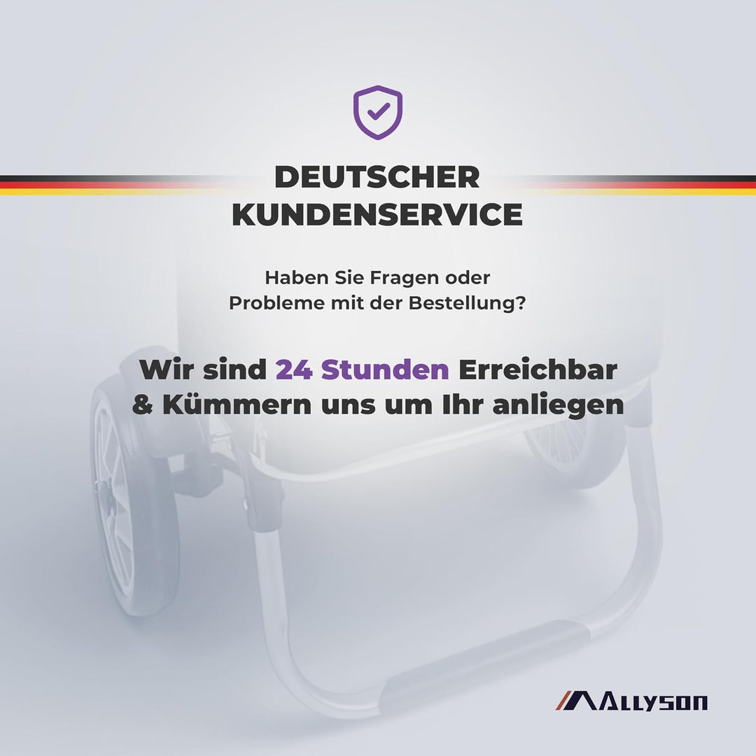Allyson Rechteckiger Einkaufswagen - Ergonomischer, Klappbarer Shopping Trolley mit 45L Wasserdichte