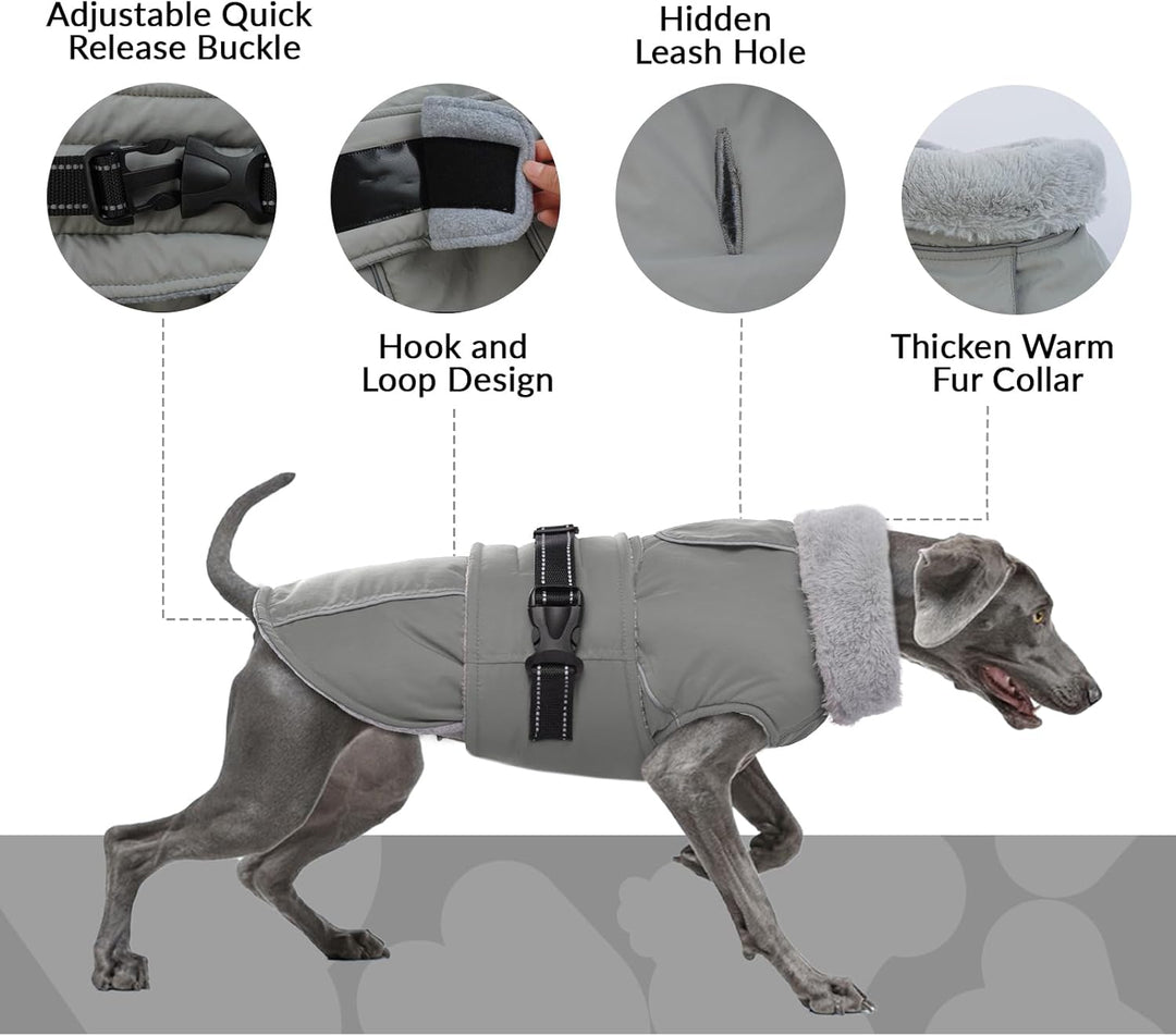 Hundemantel Mittelgrosse Hunde, Hundemantel Wasserdicht Hundepullover Winterjacken & Wintermäntel fü