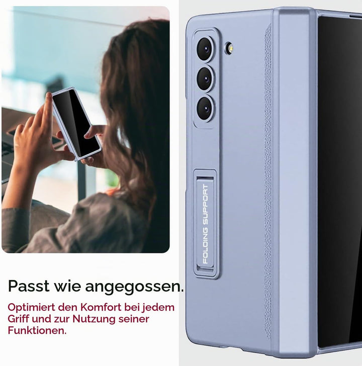 Miimall Kompatibel mit Samsung Galaxy Z Fold 5 Hülle mit Displayschutz Anti-Peeping+Magnetischer Sch