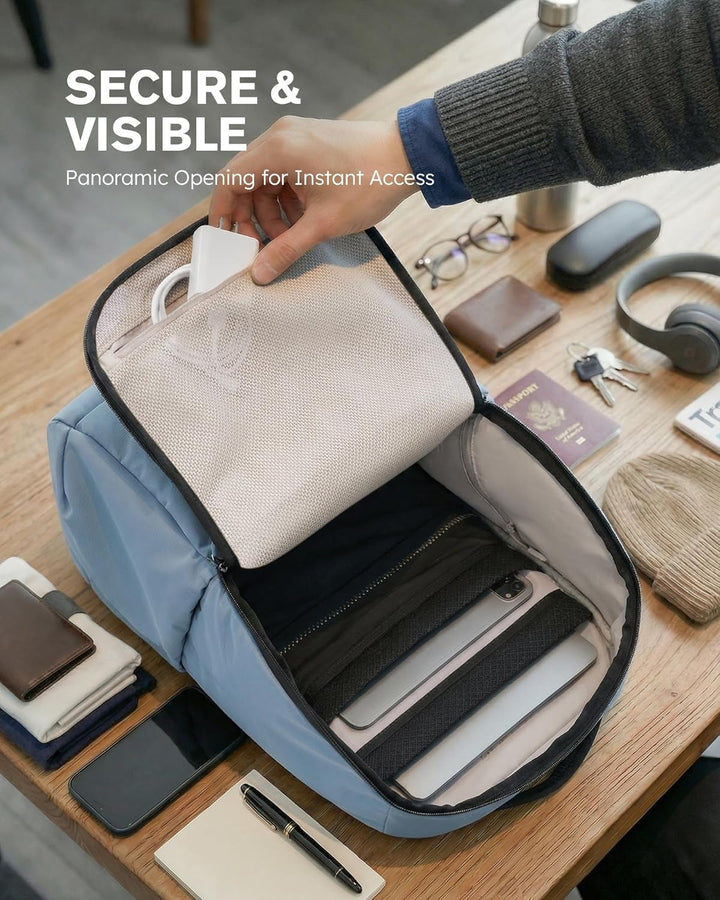 Tolaccea Reiserucksack Handgepäck Flugzeug 30L - Business Rucksack mit 15,6 Zoll Laptopfach, Arbeits