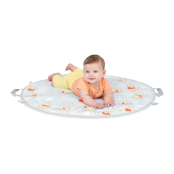 Disney Baby Winnie Puuh Hunny Hangout Activity Gym von Bright Starts, Spielbogen mit Bauchlage‑Kisse