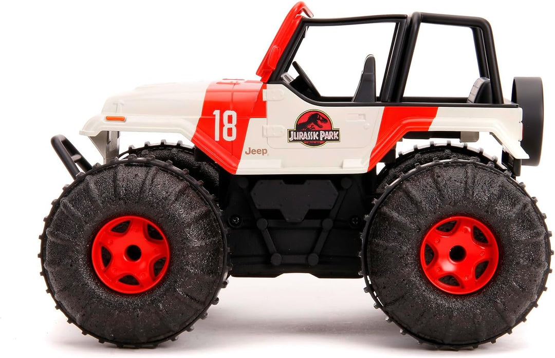 Jada Toys Jurassic Park RC Sea and Land Jeep 1:16, Mehrfarbig, 253255045