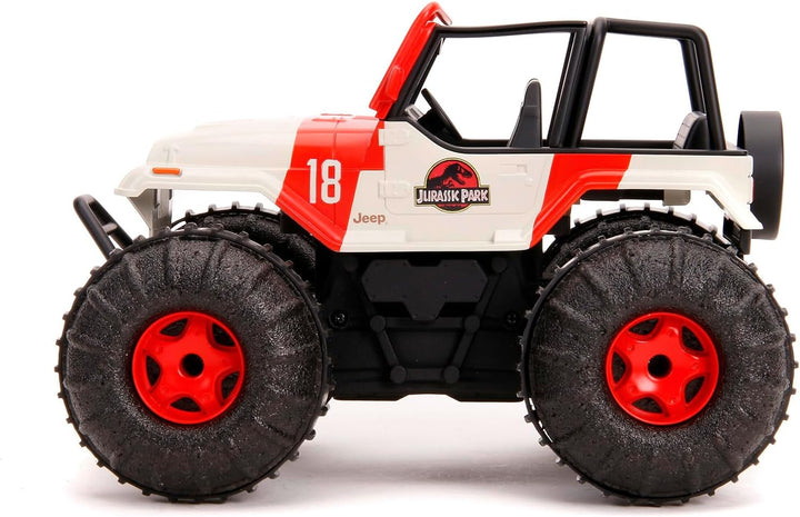 Jada Toys Jurassic Park RC Sea and Land Jeep 1:16, Mehrfarbig, 253255045