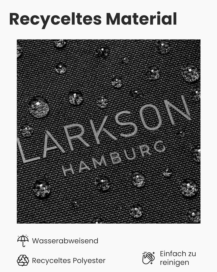 Larkson Hundetragetasche Schwarz - Frida - Aufklappbare Hundetasche für Kleine Hunde bis 8kg - Trans