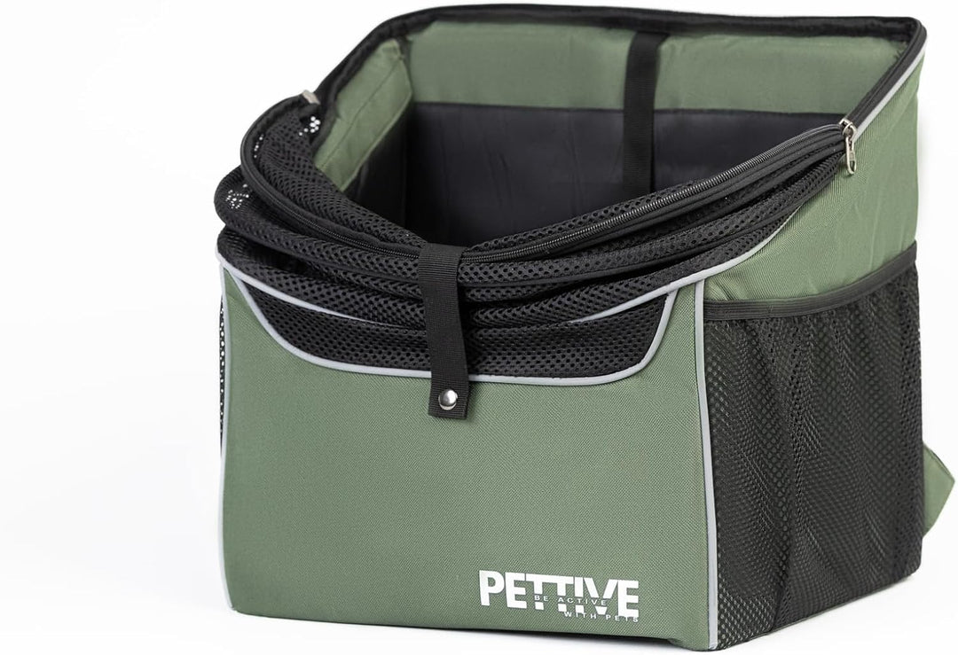 Fahrradkorb für Hunde, Fahrradkorb für Katzen, Rucksack für Hunde, Katzentransportbox mit Regenabdec