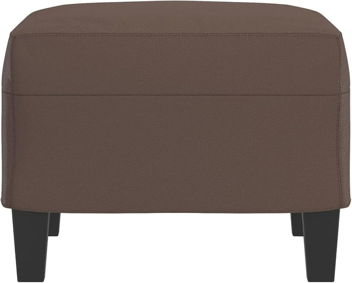 Fusshocker Braun 60x50x41 cm Kunstleder Model349337